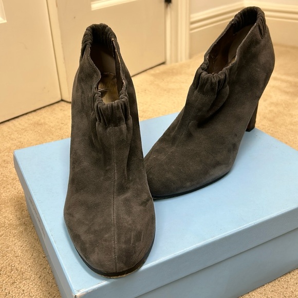 Sam Edelman grey heeled ankle booties - Picture 1 of 5